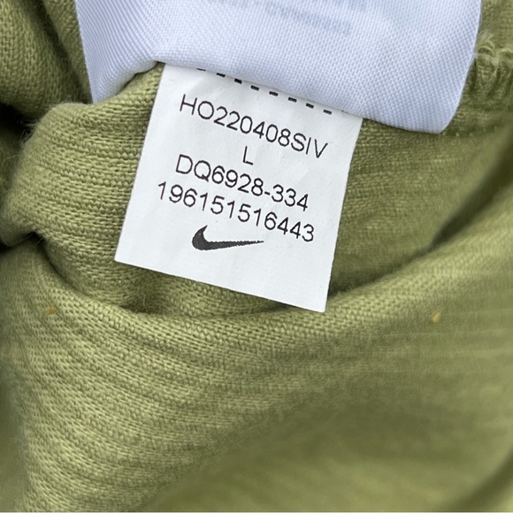 Nike Air Corduroy Fleece Full-Zip Jacket Alligator Olive Green Women’s Large - Picture 14 of 15